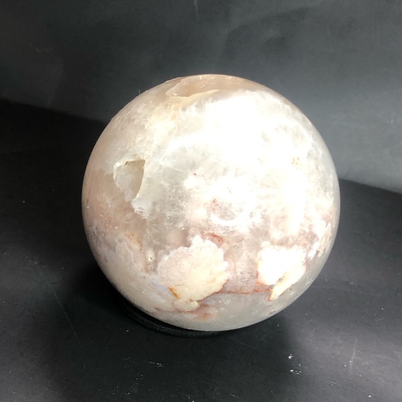 Pink Amethyst & Flower Agate Sphere 5 - Picture 6 of 9